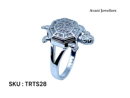 Avani Jewellers Silver Tortoise Fancy Ring - 4.97, 14