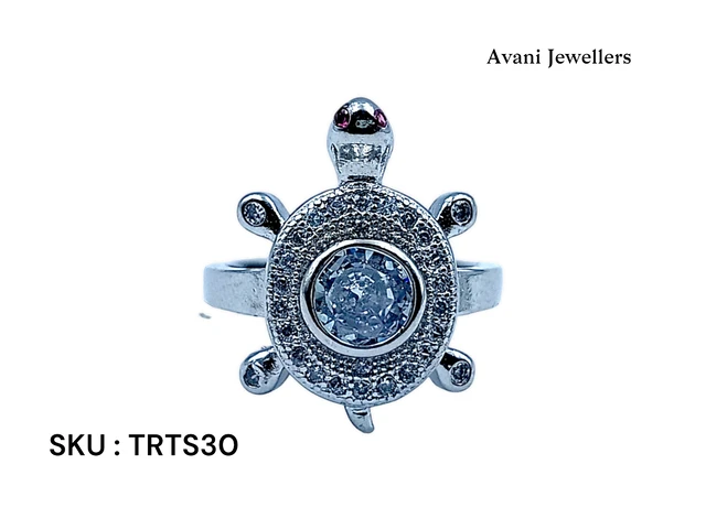 Avani Jewellers Silver Tortoise Fancy Ring - 3.72, 10