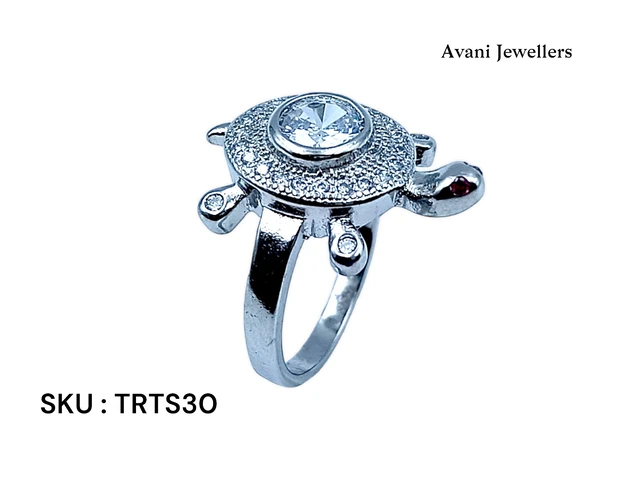 Avani Jewellers Silver Tortoise Fancy Ring - 3.72, 10