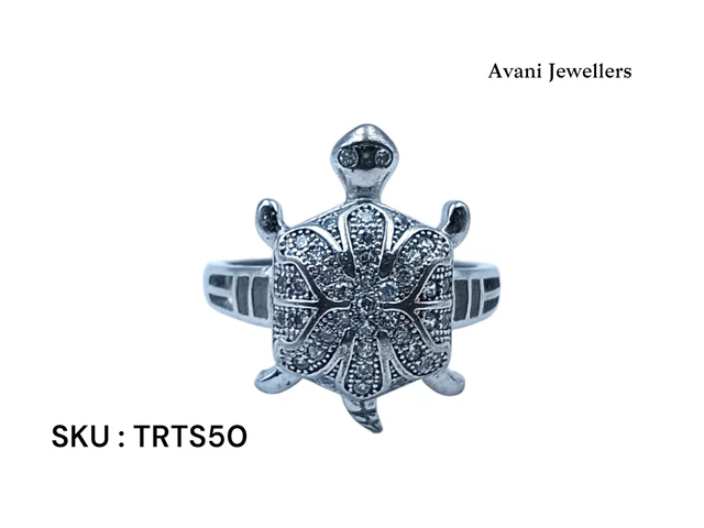 Avani Jewellers Silver Tortoise Fancy Ring - 7.1, 26