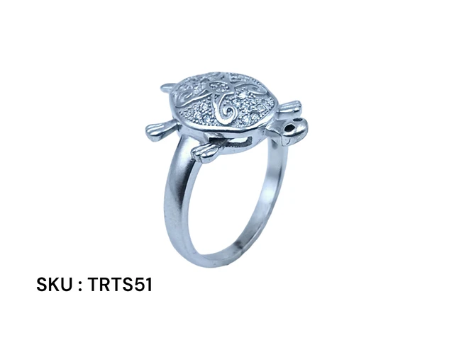 Avani Jewellers Silver Tortoise Fancy Ring - 5.64, 26