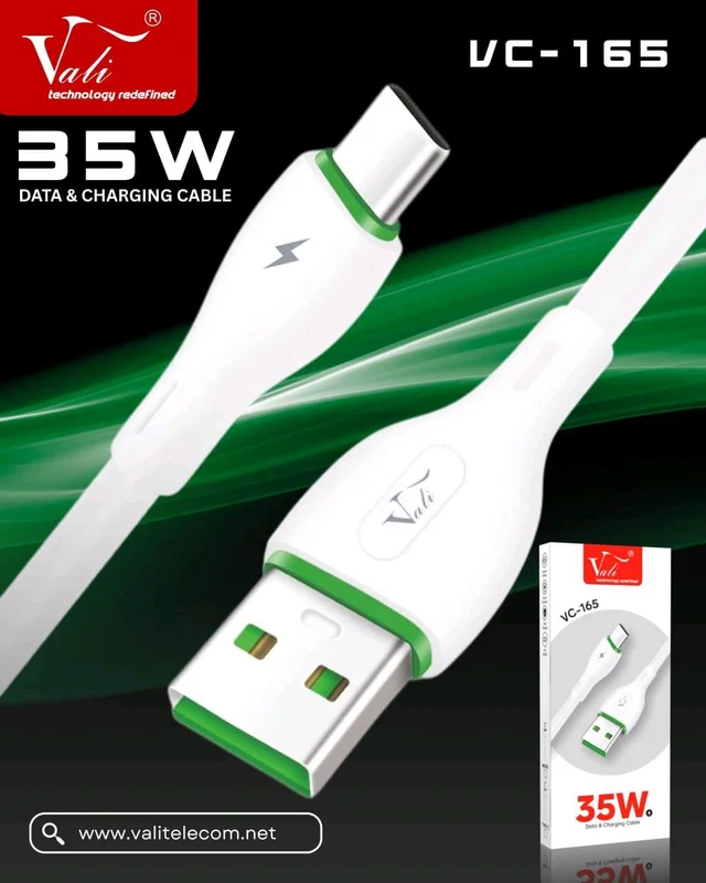 Vali VC-165 35W Data And Charging Cable - Micro V8