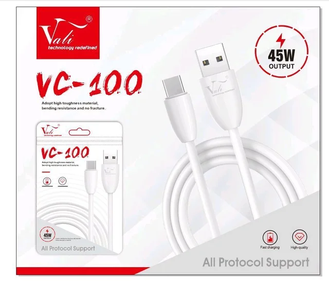 Vali VC-100 45W Fast Charging Cable - Micro V8