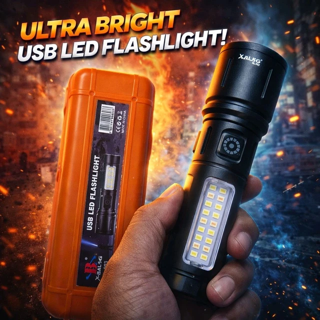 KZ-603 Metal Torch 500W Laser LED Torch