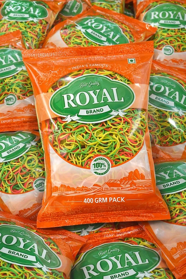 Royal Brand 400gm Pack Naylon Rubber Band
