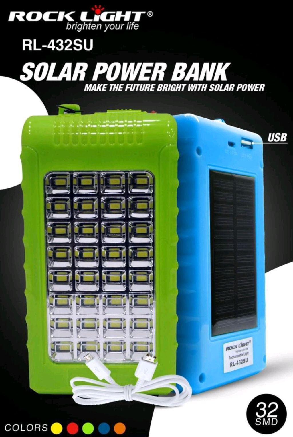 Rocklight RL-432SU Soler Power Bank Light