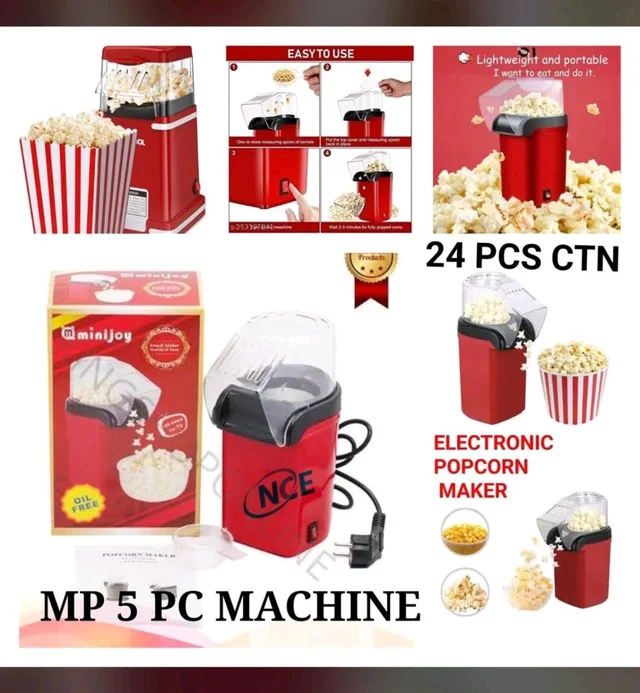 New Popcorn 🍿 Maker Electronic Machine (Lightweight And Portable) Amazing Quality