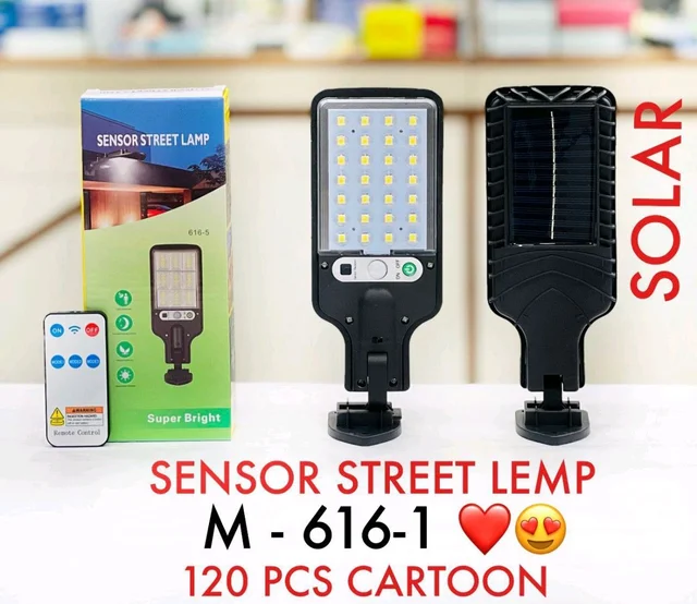M616-1 SOLAR SENSOR STREET LAMP WITH REMOTE CONTROL & MOTION DETECT