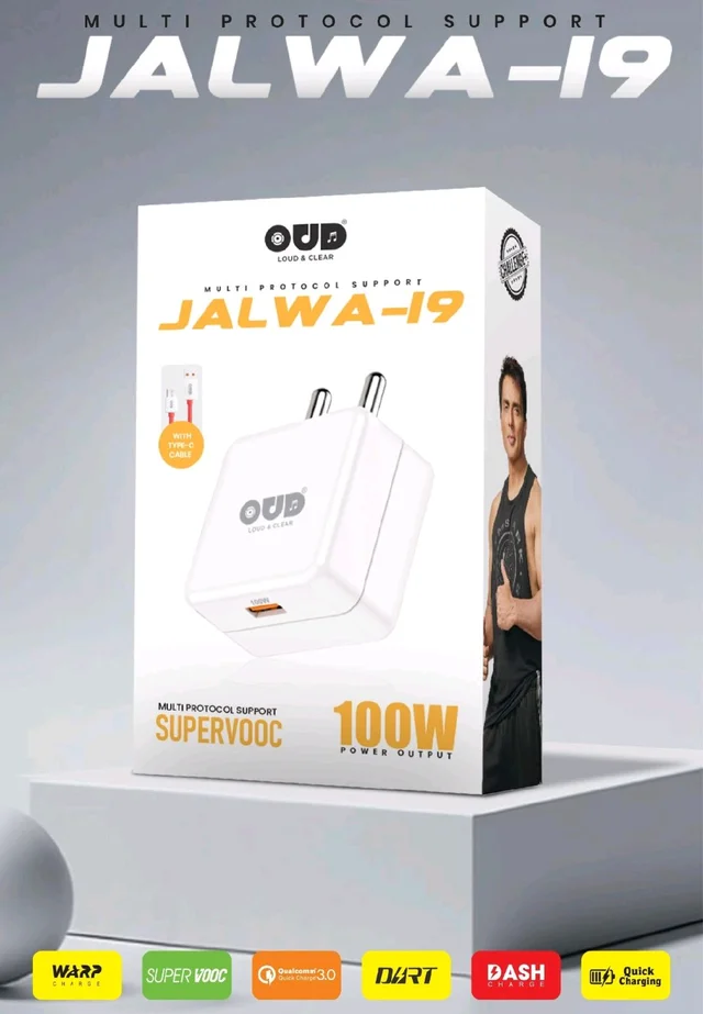 Oud Jalwa-19 100W Type-C Super Vooc Charger