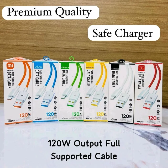 New 120W Micro Fast Charging Data Cable Genunie Quality - Realme