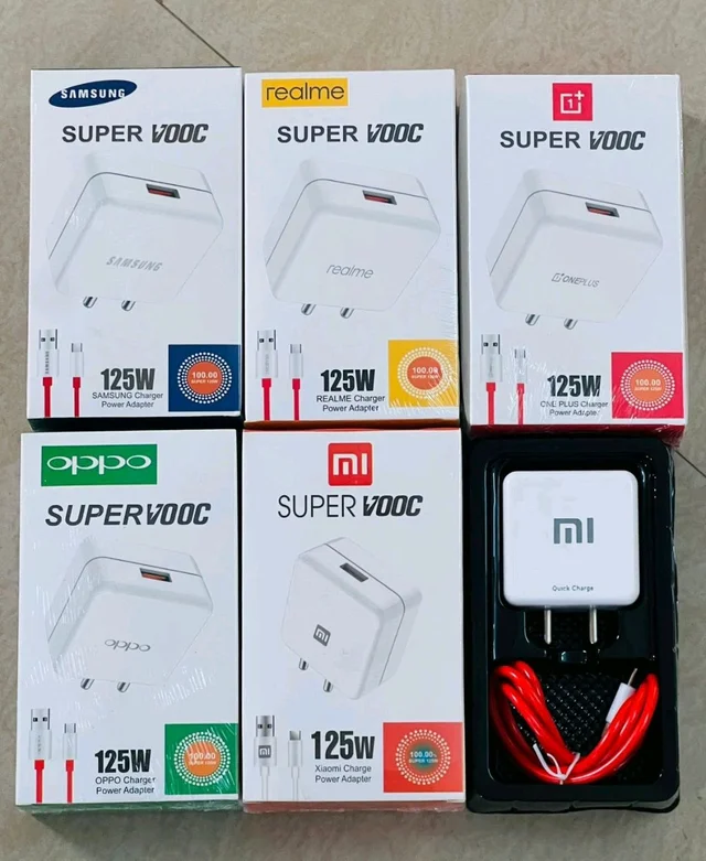 New 125Watt Super Vooc Supported Charger 1 Year Guarantee - Mi