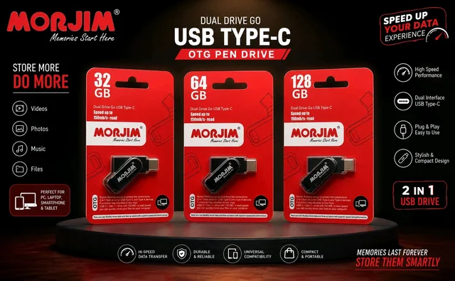 Morjim 3.0 Dual Drive Go USB Type-C 2in1 Pendrive - 32 GB