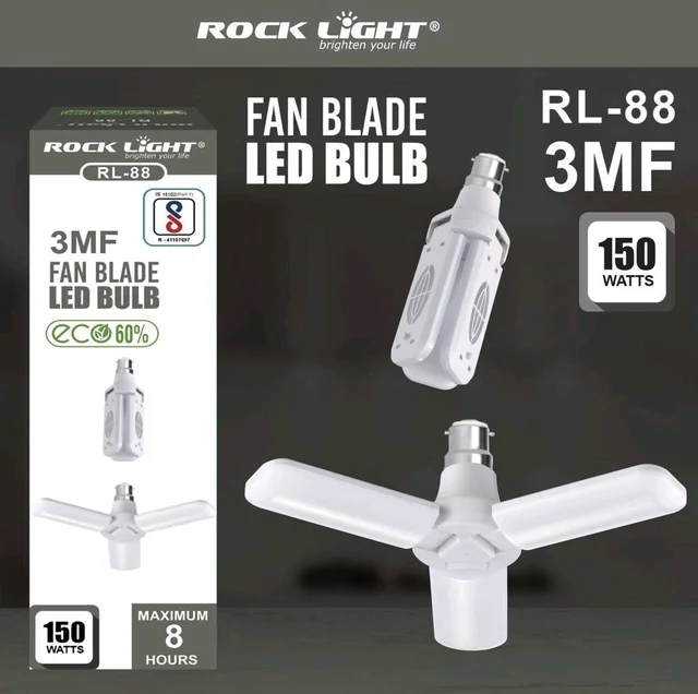 Rocklight RL-88 3MF Fan Blade Led Bulb (150Watt)