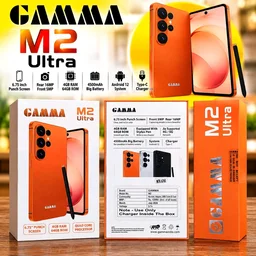 GAMMA M2 Ultra 6.67 Inch Punch Display Screen Smart Phone 4G/5G Supported (4GB RAM, 64GB ROM)+ 4500mAh Battery+ Equipped With Stylish Pen 🖊️+ Front 5MP+ Rear 16MP Camera