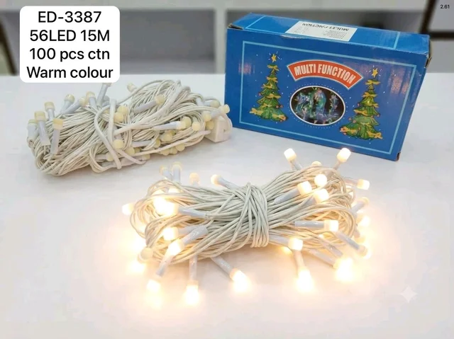 New ED-3387 Warm White 56LED 15Mtr Decoration Light