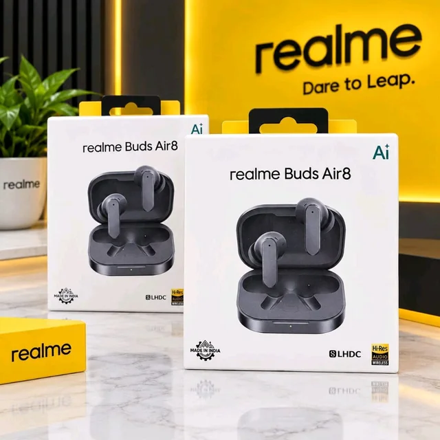 REALME AIR 8 💯 % CARE ORIGINAL WITH AI 🤖 DIFFERENT DIFFERENT SERIAL NUMBER