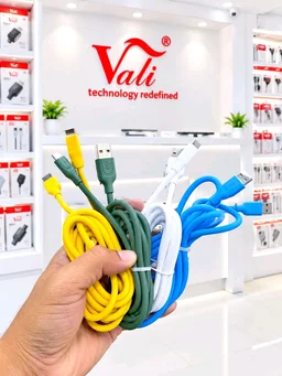 Vali VC-111 125Wts 2Mtr. Super Fast ⏩ Type-C Charging Cable ✨ (6 Month Warranty)