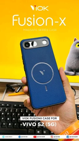 Viok Vivo leather Fusion-X Magsafe Series Case Imported Product 🥳 - Vivo T5X