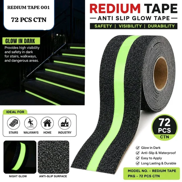 New Radium Tape Anti Slip Glow Tape •Safety •Visibility •Durability
