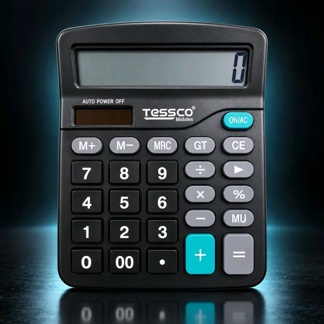 New Tessco 12Digit Electronic Calculator Best Quality With Box Packing