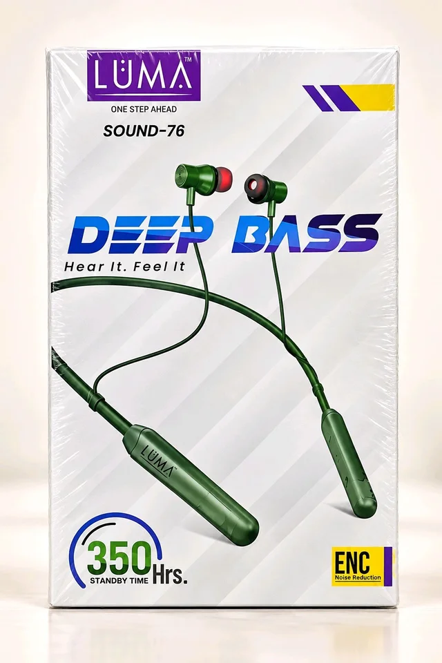 LUMA SOUND-76 Deep Bass Best Quality Wireless Bluetooth Neckband