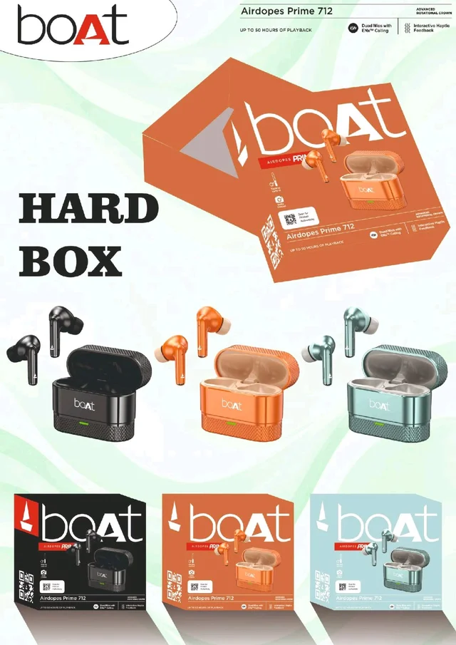 Boat New Airdopes Prime (712) 💯% Shiny ✨ Premium quality Hard Box Packing