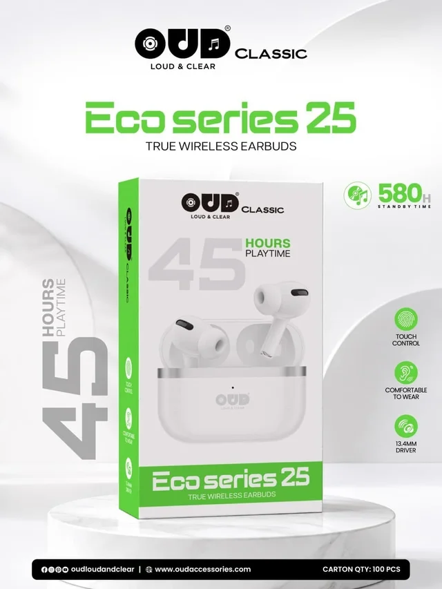 Oud NEW Eco series 25 True Wireless Earbuds