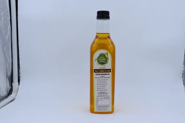 KALYANKARI Yellow mustard wood pressed oil - 1 Ltr