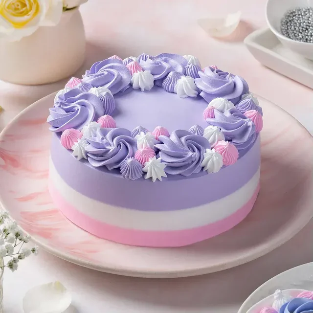 Chocolatey Heart Shape Cake - 250grms, Pink