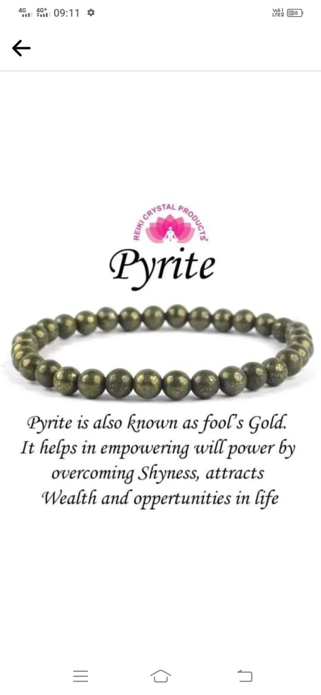 Astro Planet Pyrite Breslet - Dove Gray