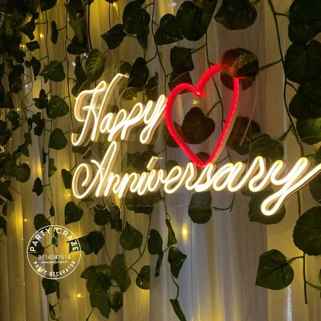 Happy Anniversary Neon Rental