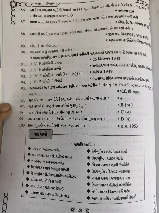 📘 ભારતનું બંધારણ CAPSULES – સફળતા તરફનું શક્તિશાળી શોર્ટકટ! 🇮🇳
🔴 સ્પર્ધાત્મક પરીક્ષાની તૈયારી કરો છો અને બંધારણ વિષયમાં મજબૂત પકડ મેળવવી છે? તો આ પુસ્તક તમારા માટે જ છે!
✅ વર્ગ-3 ની પરીક્ષાઓ માટે અત્યંત ઉપયોગી પ્રશ્નો
✅ GSSSB • GPSSB • PSI • ASI જેવી પરીક્ષાઓ માટે ખાસ