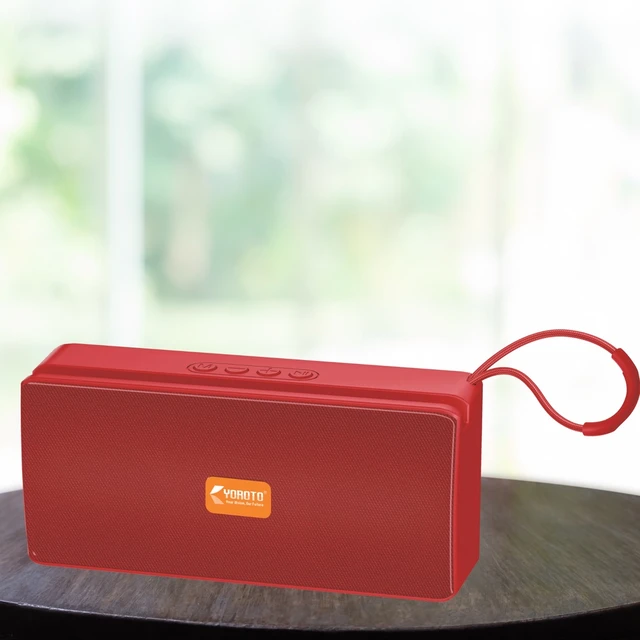 YOROTO Small Bluetooth Speaker Yo-427 BTL With Mobile Stand - red