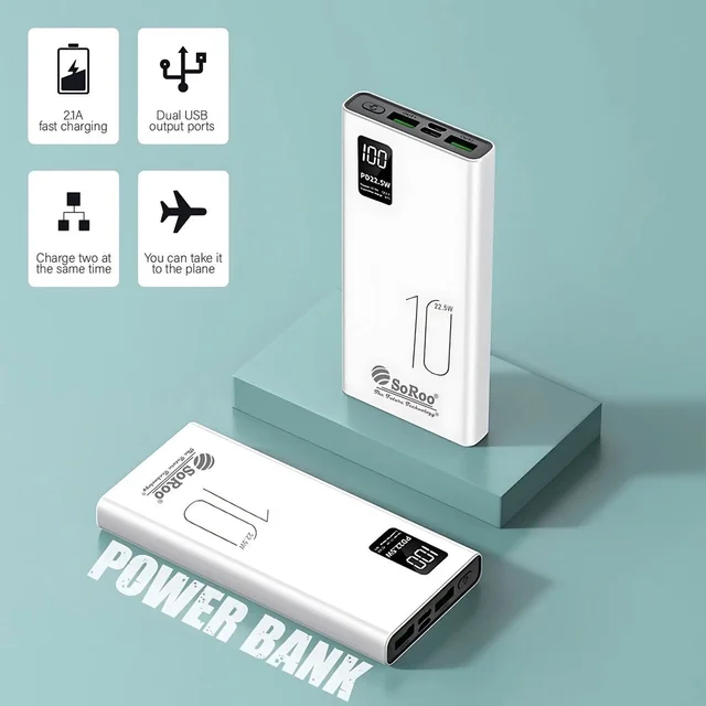 YOROTO Power Bank 10000mah Pb-166 SOROO - white