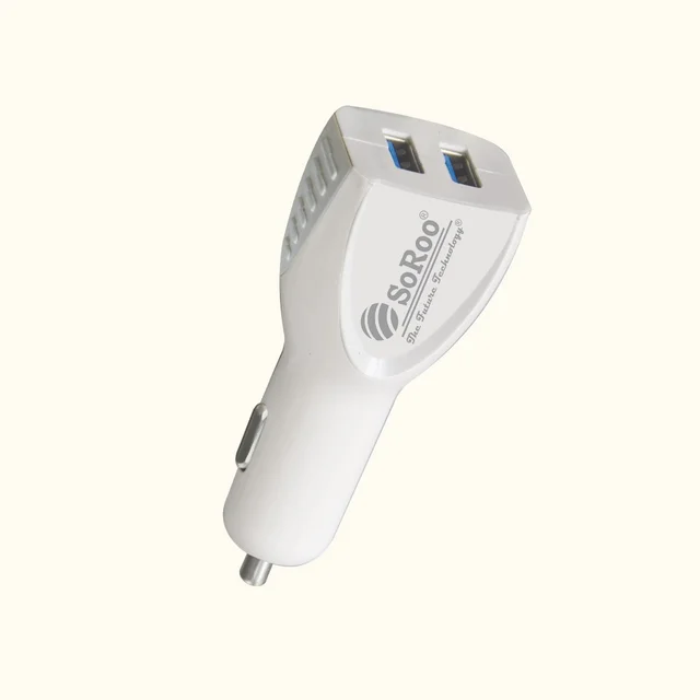 YOROTO Soroo Car Charger 5V-3.4A Output(White, With USB Cable) Series-5