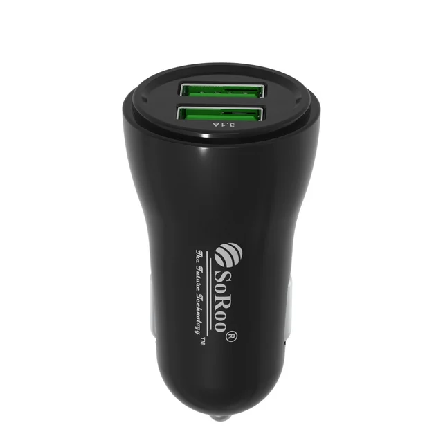 YOROTO Soroo Car Charger 18W Output (Black, With USB Cable) Series-1