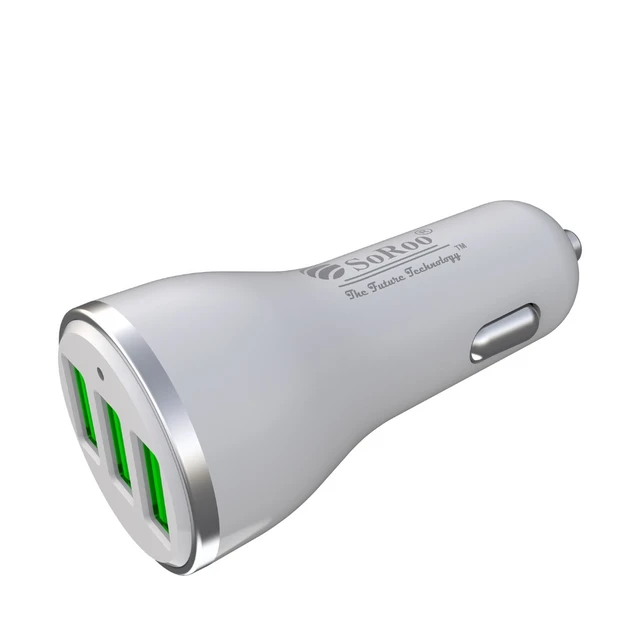 YOROTO Soroo Car Charger 22W Output (White, With USB Cable) Series-3