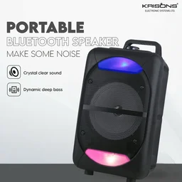 KRISONS Krisons Beatz with FM,USB,Aux and Bluettot with Free Wired Mic 30W Bluetooth Trolley Speaker