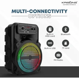 KRISONS Krisons MoonStar 30W Bluetooth Gaming Speaker with Wireless Mic & LED Display