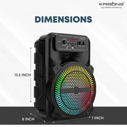 KRISONS Krisons MoonStar 30W Bluetooth Gaming Speaker with Wireless Mic & LED Display