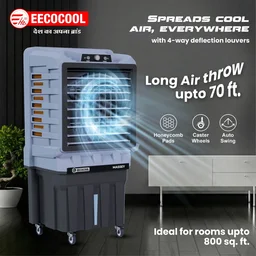 EECOCOOL Massey 150 L Desert Air Cooler ( Grey)