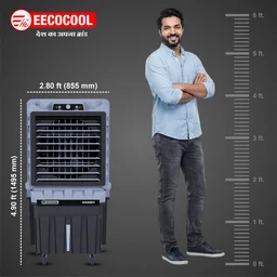 EECOCOOL Massey 150 L Desert Air Cooler ( Grey)