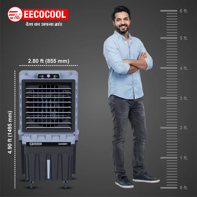 EECOCOOL Massey 150 L Desert Air Cooler ( Grey)