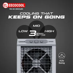 EECOCOOL Syros 120 L Desert Air Cooler ( Grey)