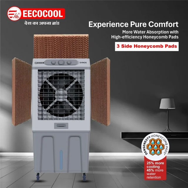 EECOCOOL Syros 120 L Desert Air Cooler ( Grey)