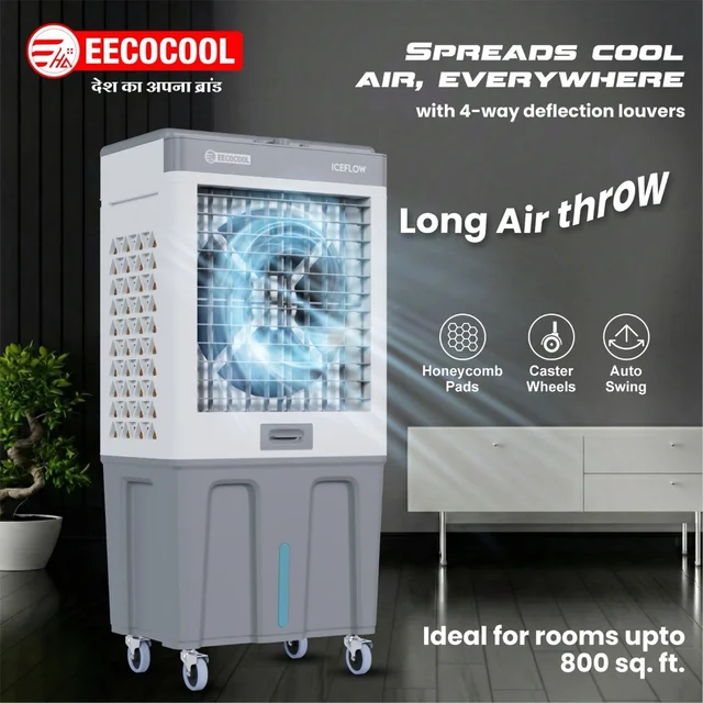 EECOCOOL Iceflow 120 L Desert Air Cooler ( Grey)
