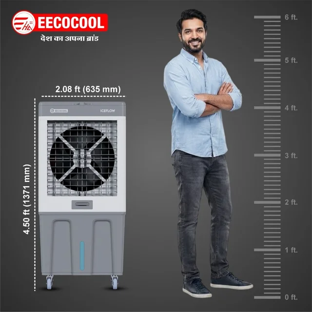 EECOCOOL Iceflow 120 L Desert Air Cooler ( Grey)