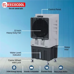 EECOCOOL Santoz Plus 150 L Desert Air Cooler ( Grey)