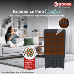 EECOCOOL Lakson 130 L Desert Air Cooler ( Grey)