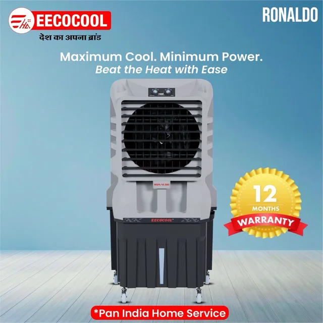 EECOCOOL Ronaldo 150 L Desert Air Cooler ( Grey)